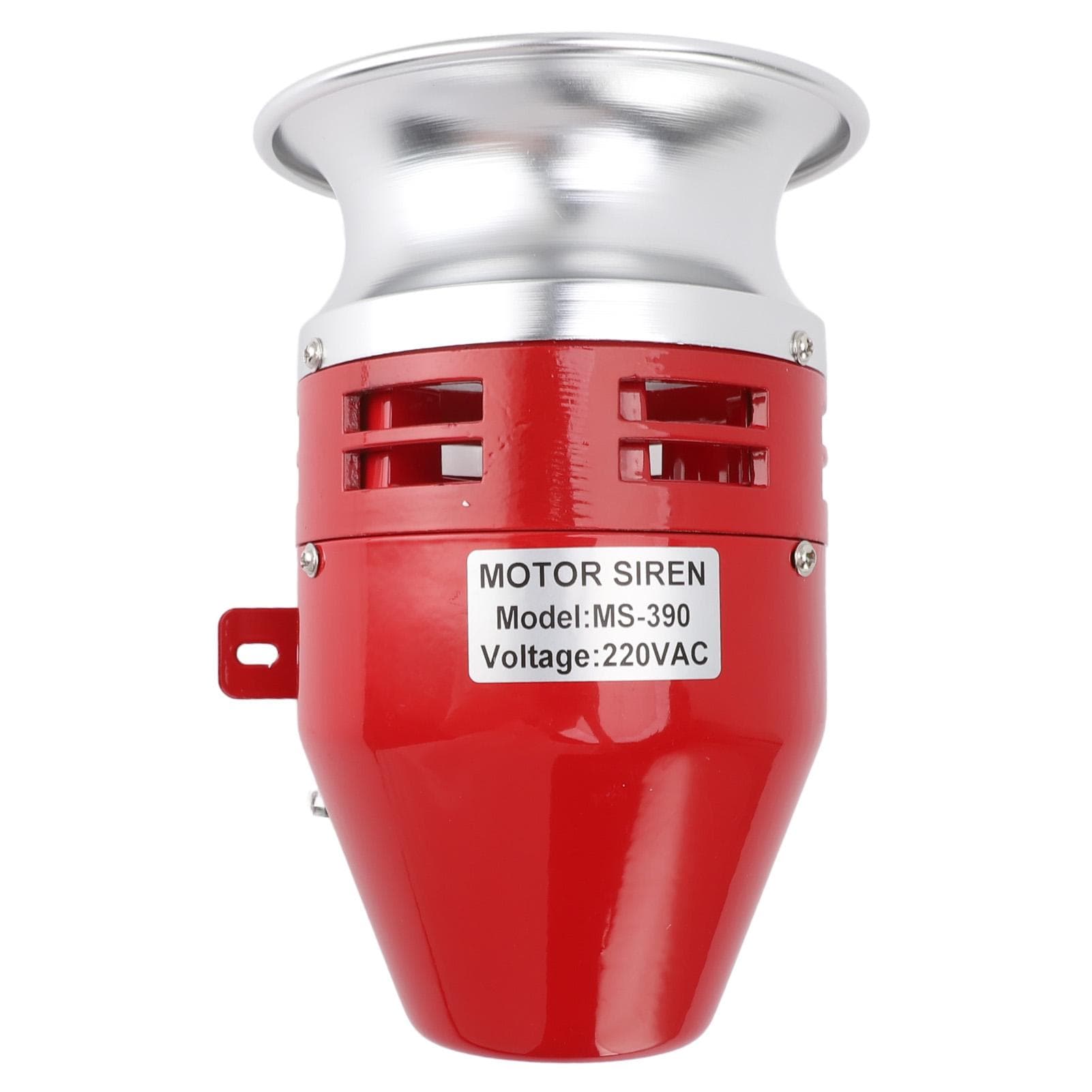 Electric Motor Siren 125dB Motor Driven Buzzer Sound Alarm Horn Siren for Home Factory School Ranch