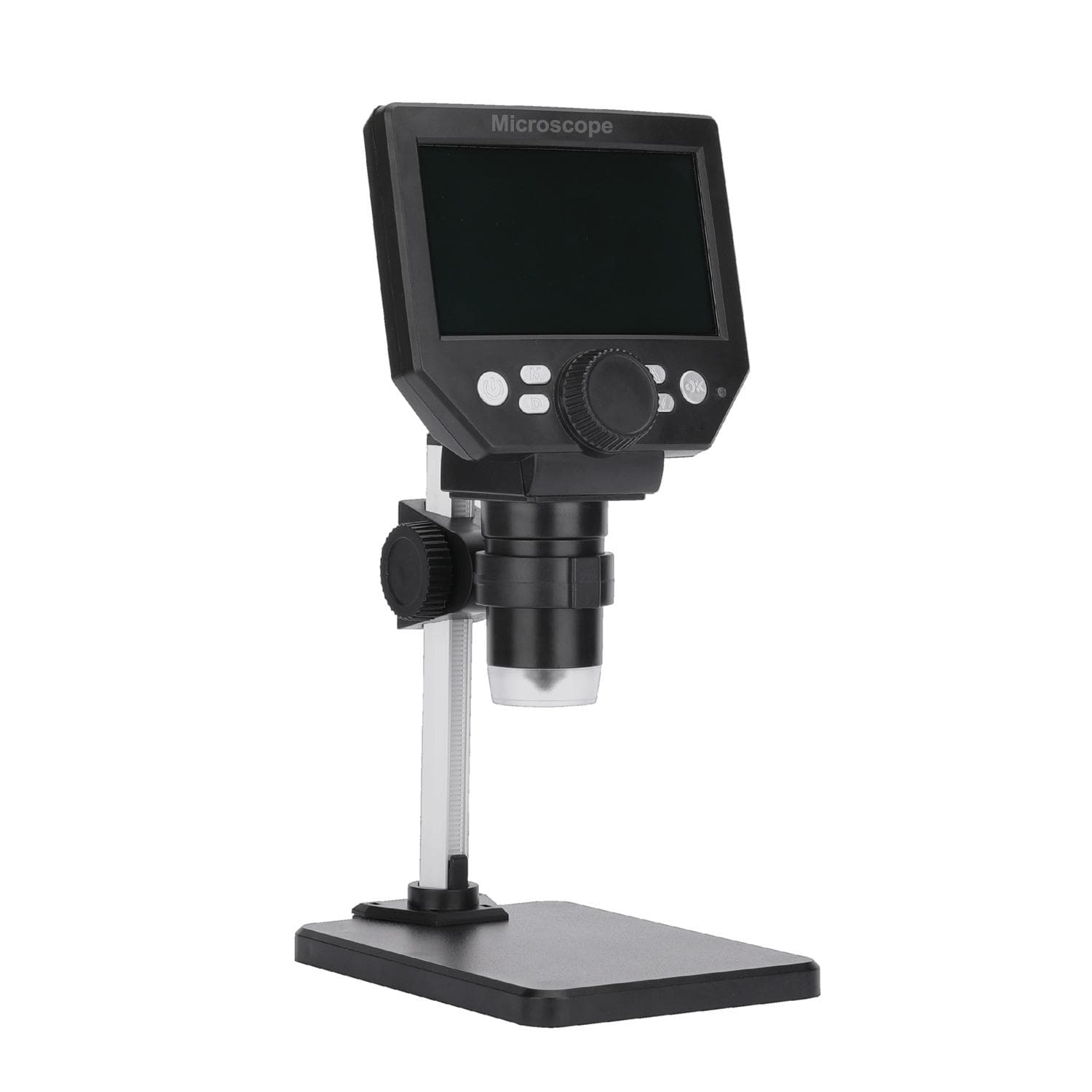 G1000 Digital Electron Microscope 4.3 Inch Large Base LCD Display 8MP 1-1000X Continuous Aluminum plastic bracket black