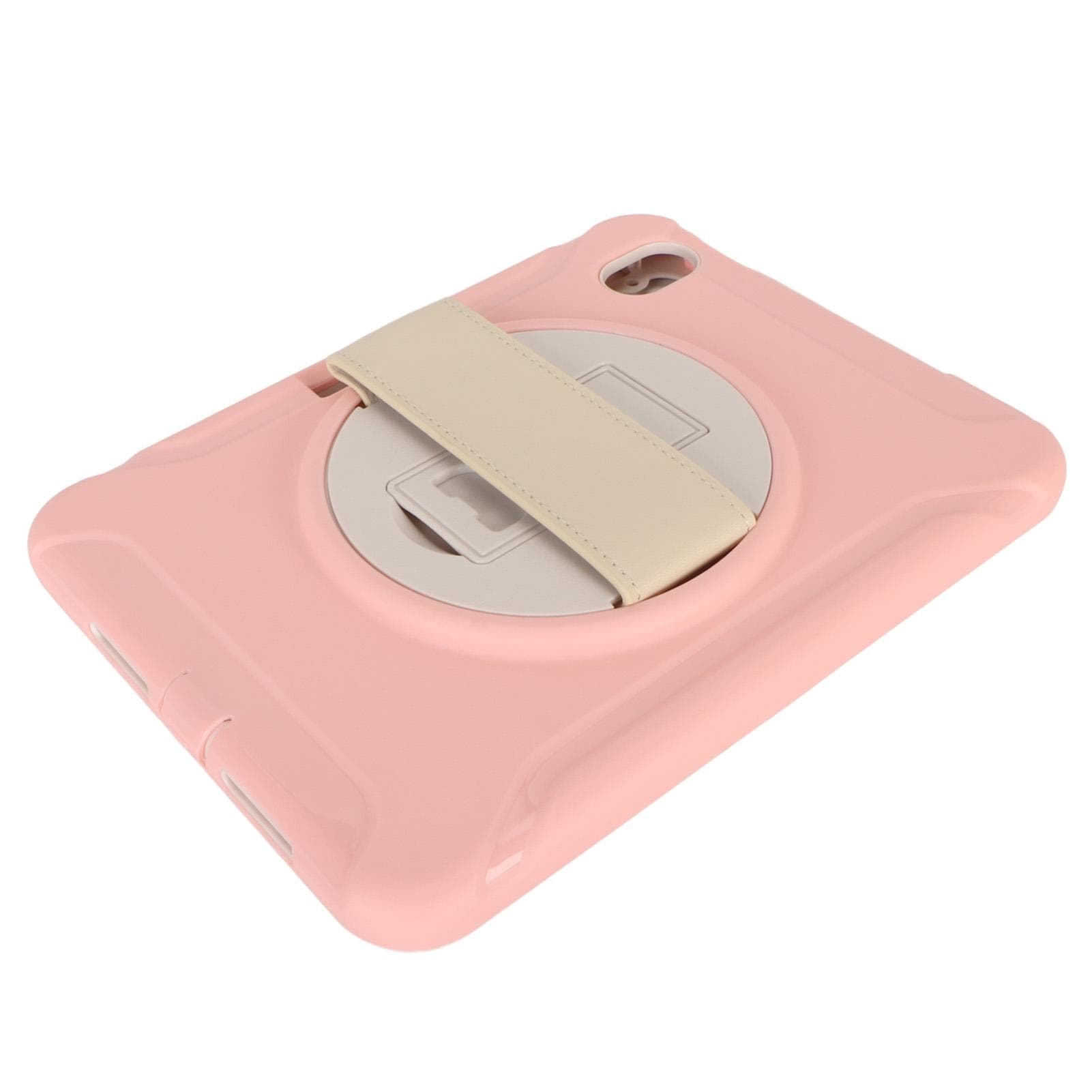 Tablet Case Multifunction Shockproof High Hardness Tablet PC Case with Pen Slot Strap Bracket for pink