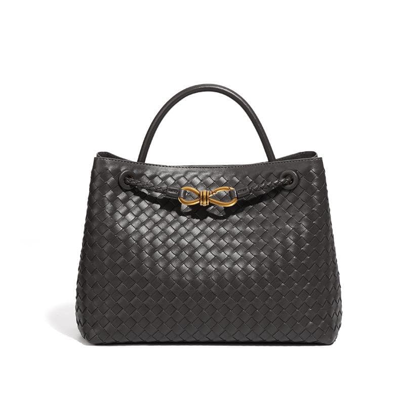 Retro Large-capacity Bag, Women's Hand-woven Bag, Versatile Commuting Handbag, Fashionable and Casual Single-shoulder Crossbody Bag