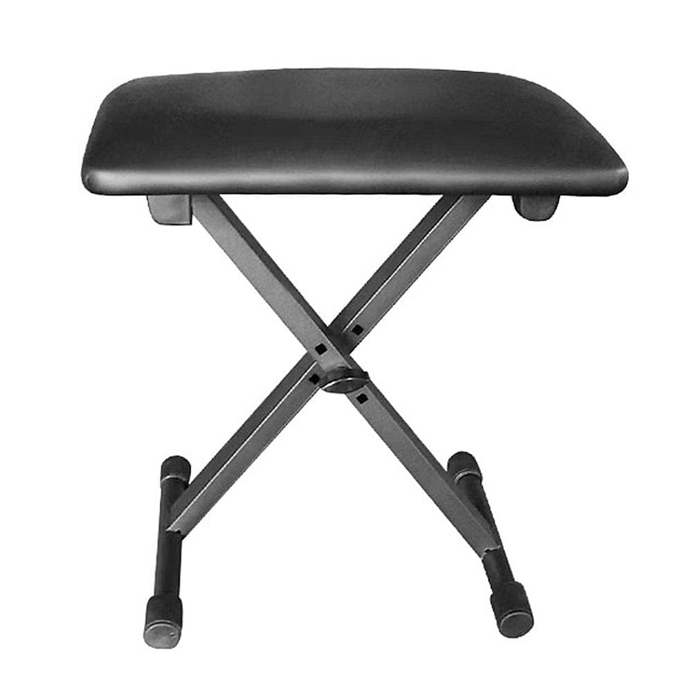 Piano Bench X-Style Keyboard Bench Adjustable Height, Padded Keyboard Stool Chair Seat for black