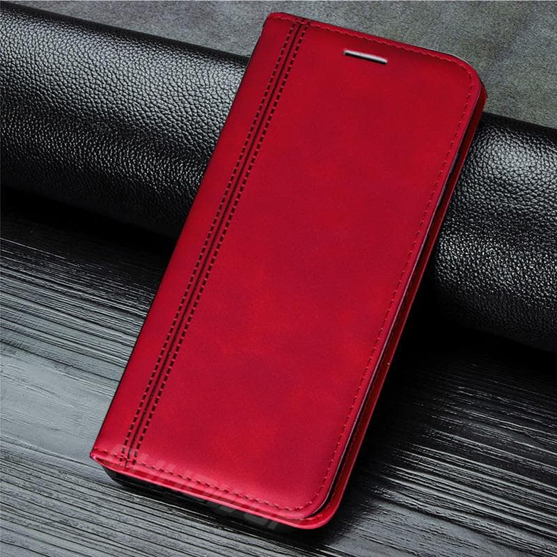 Magnetic Flip Leather Case For Huawei P30 P40 P Smart Y5P Y6P Y7P Y5 Y6 Y7 Y9 Prime Honor 9A 9S 9C 9X 8X 8A 8C 8S 10i 10 Lite Wallet Card Stand Cover Honor 9S/Huawei Y5P red