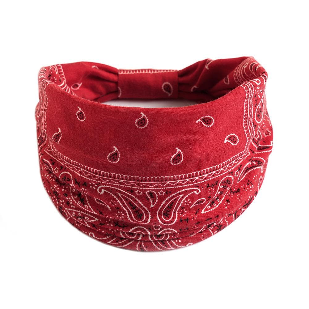 New Boho Cotton Wide Headband for Women Cashew Leopard Flower Print Turban Headwrap Knot Hairband Bandana Girls Hair Accessories 9