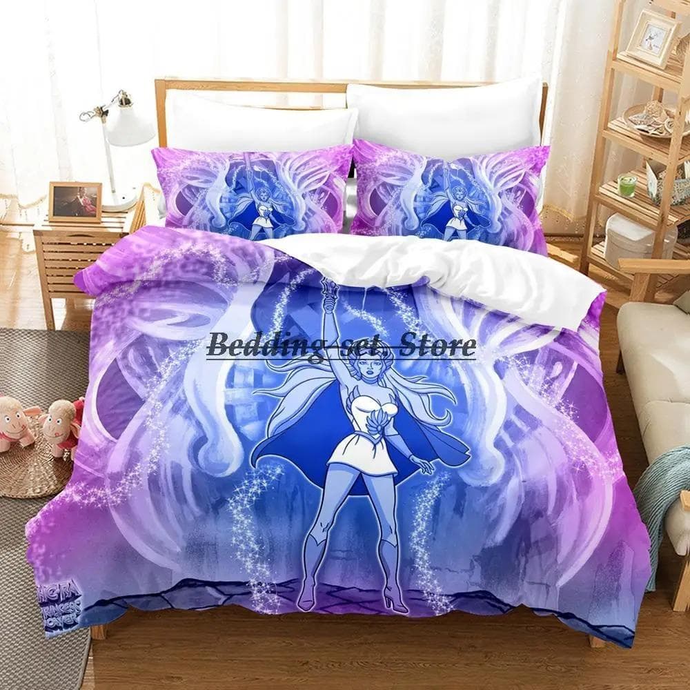 She Ra And The Princesses Of Power Bedding Set Single Twin Full Queen King Size Bed Set Bedroom Duvetcover Sets Anime 70x133cm 2pcs
