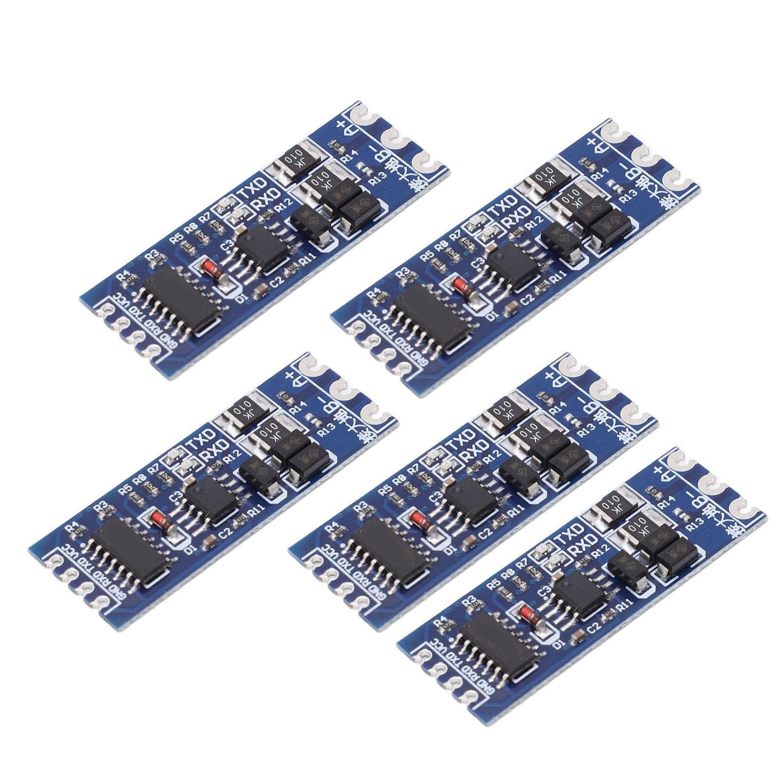 5 Pcs TTL to RS485 Converter Module Strong Anti Interference Lightning Protection TTL to RS485