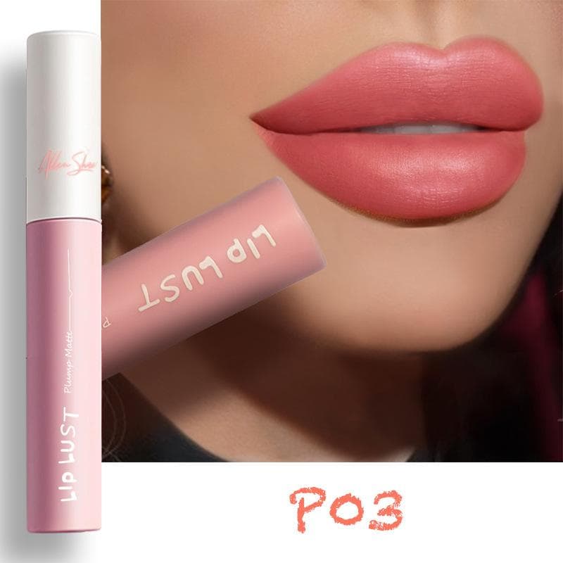 7-color Moisturizing Lip Gloss Waterproof Liquid Lipstick Matte Lipstick Naked Lip Glaze Nude Lip Gloss Women's Makeup Lipstick 03