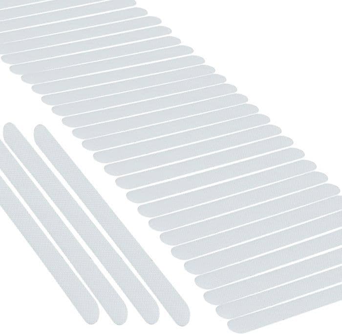 Non-Slip Stickers - 30 Pieces - Transparent - 7.08 x 0.86 inches - PEVA transparent