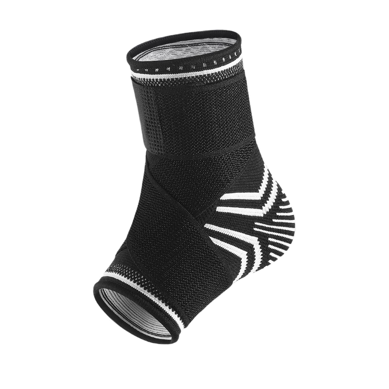 Ankle Brace Adjustable Support Elastic Strap for Basketball Cycling Sport Protection M black