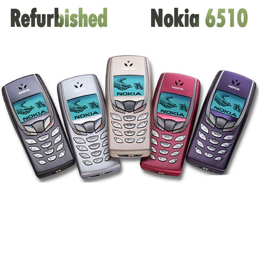 Refurbished Nokia Original Nokia 6510 Mobile Phone With 1 SIM 1 Battery 1 Charger pink