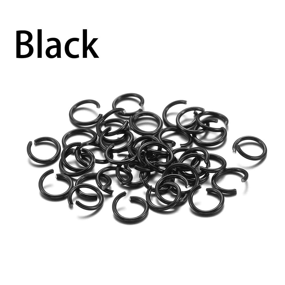 300pcs/lot 6 8 10 mm Aluminum Soft Open Jump Ring Split Rings Connectors For DIY Jewelry Making Findings Supplies Accessories 6.5mm