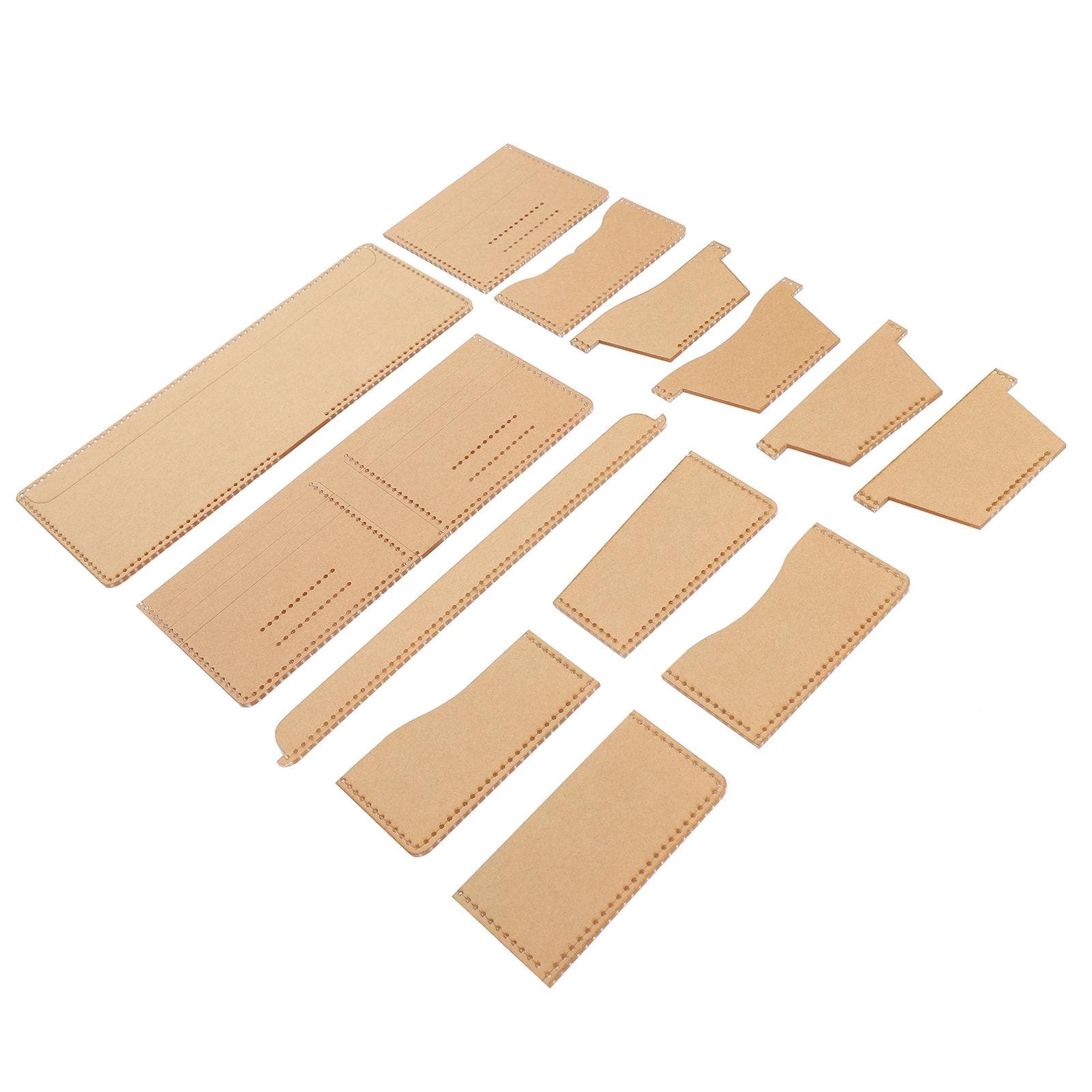 13Pcs Acrylic Wallet Template Universal DIY HandMade Leather Crafts Accessories