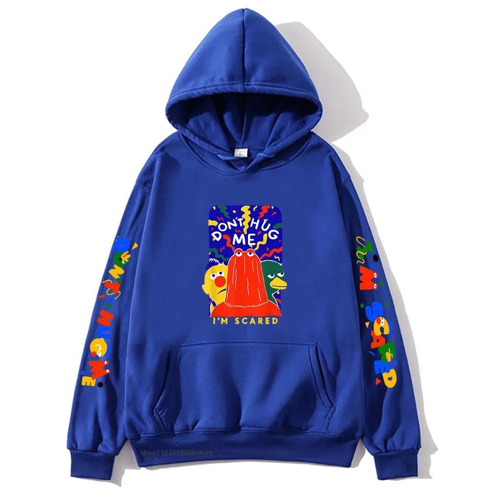 Dont Hug Me Im Scared Hoodies Cartoon Graphic Sweatshirts Male Top Unisex Autumn Winter Sudadera Men Women Clothing M
