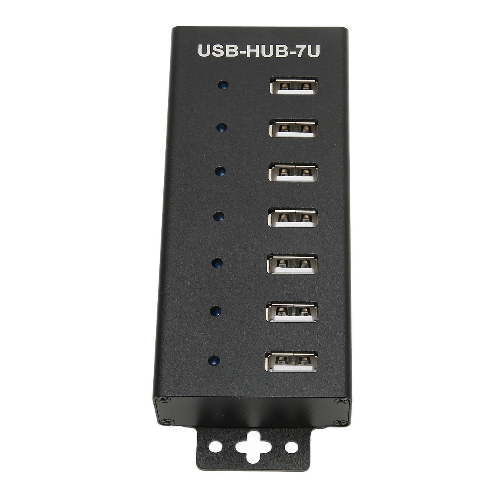 7 Port USB HUB Industrial Grade USB2.0 HUB Multiple Protection USB2.0 Multi Interface Hub 100‑240V EU Plug