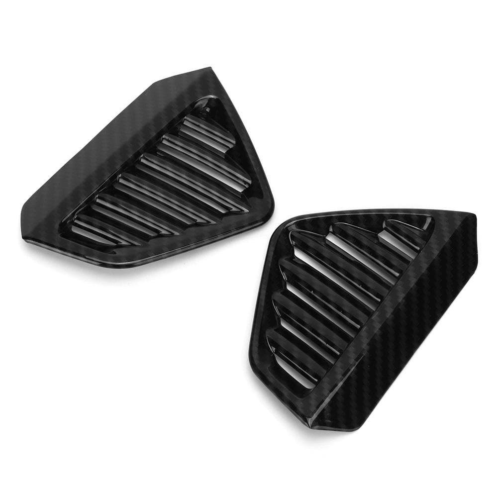 2Pcs Carbon Fiber Texture Dashboard Side Air Vent Cover Fit for Mercedes Benz GLEGLS