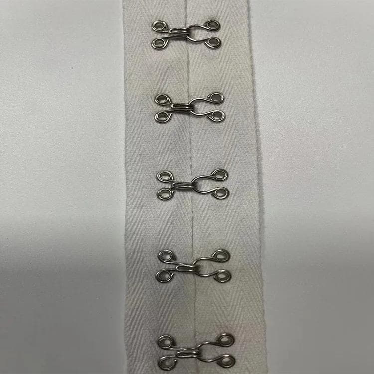 2Meters 4cm wide Eyes Hook Ribbon Buckle Clips DIY Handmade Quilting Garment Underwear Material Decoration Accessories 2 Meters