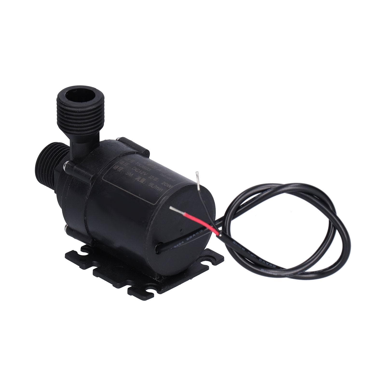 DC 12V Booster Water Pump Durable G12 Screw Miniature Circulating Submersible Pump for Fountain