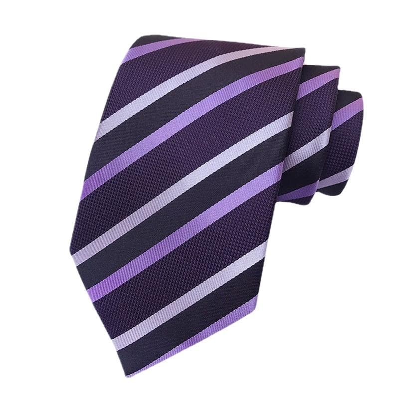 Striped Tie Men's Business Necktie for Work
