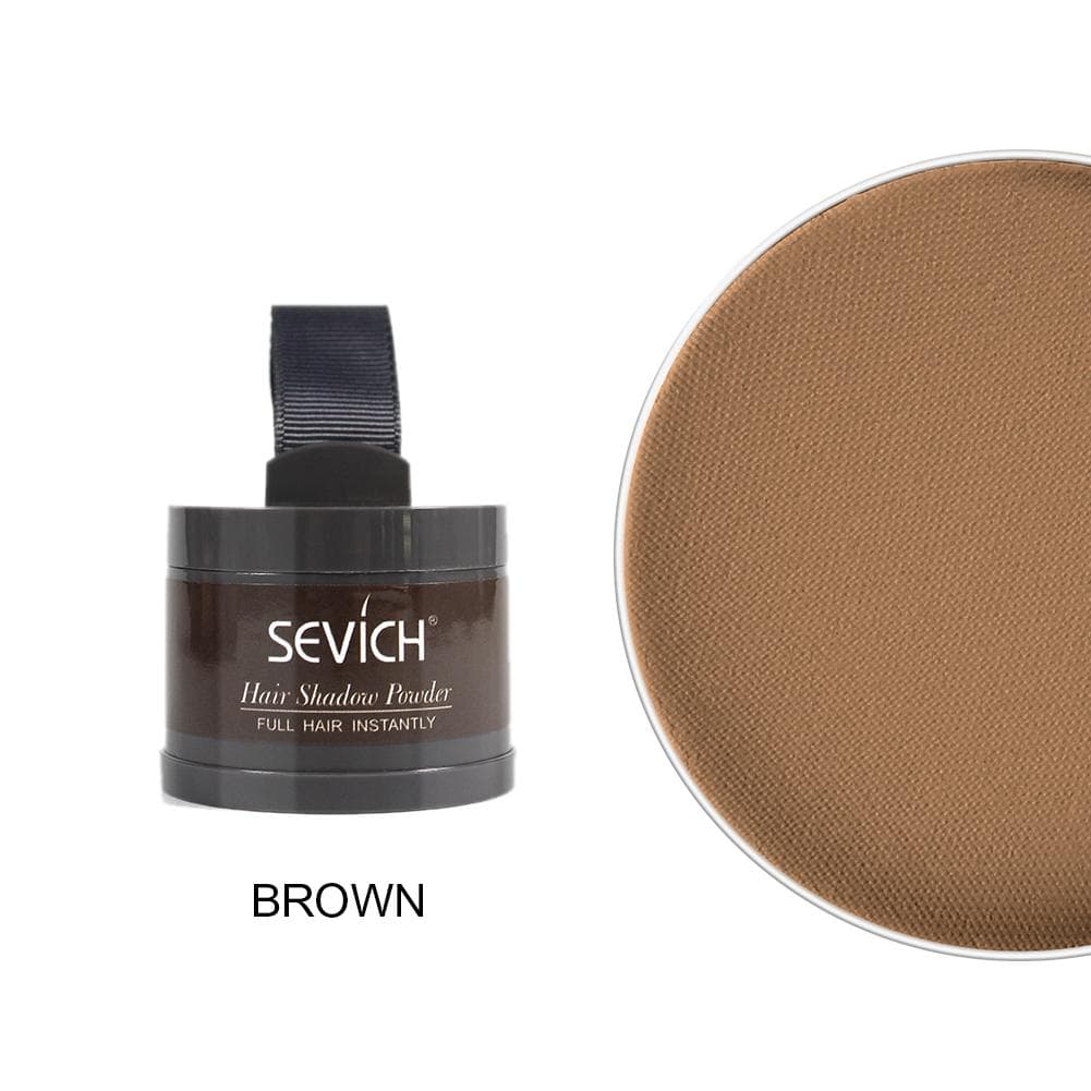 Sevich Magical Fluffy Hairline Powder Hair Line Shadow Hair Concealer Root Cover Up Gray Coverage Unisex Instantly 9 Color brown