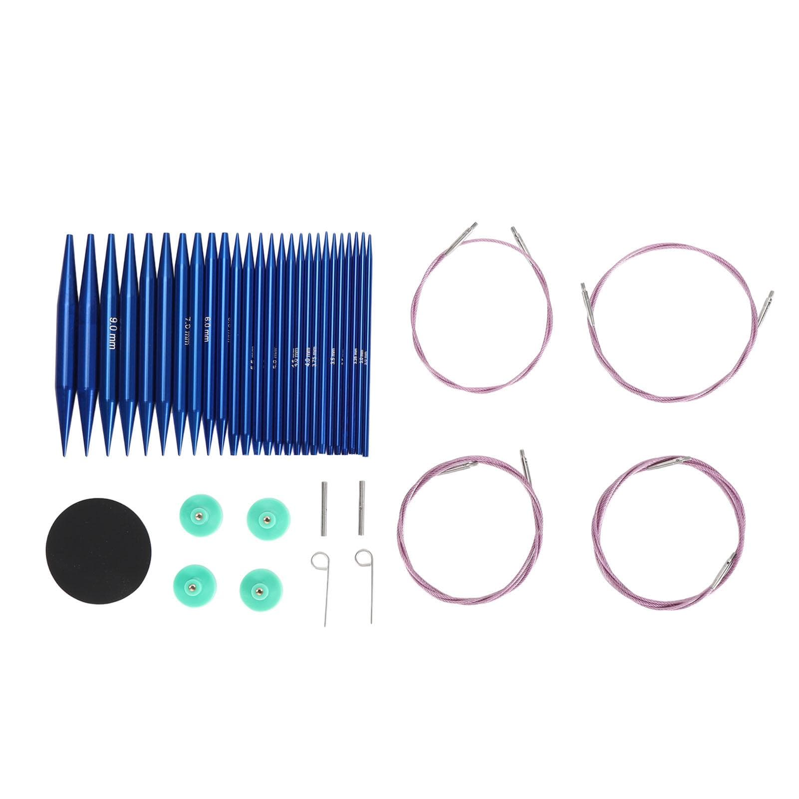 Interchangeable Circular Needle Set Detachable Multifunctional Knitting Needle Set for Socks Hats