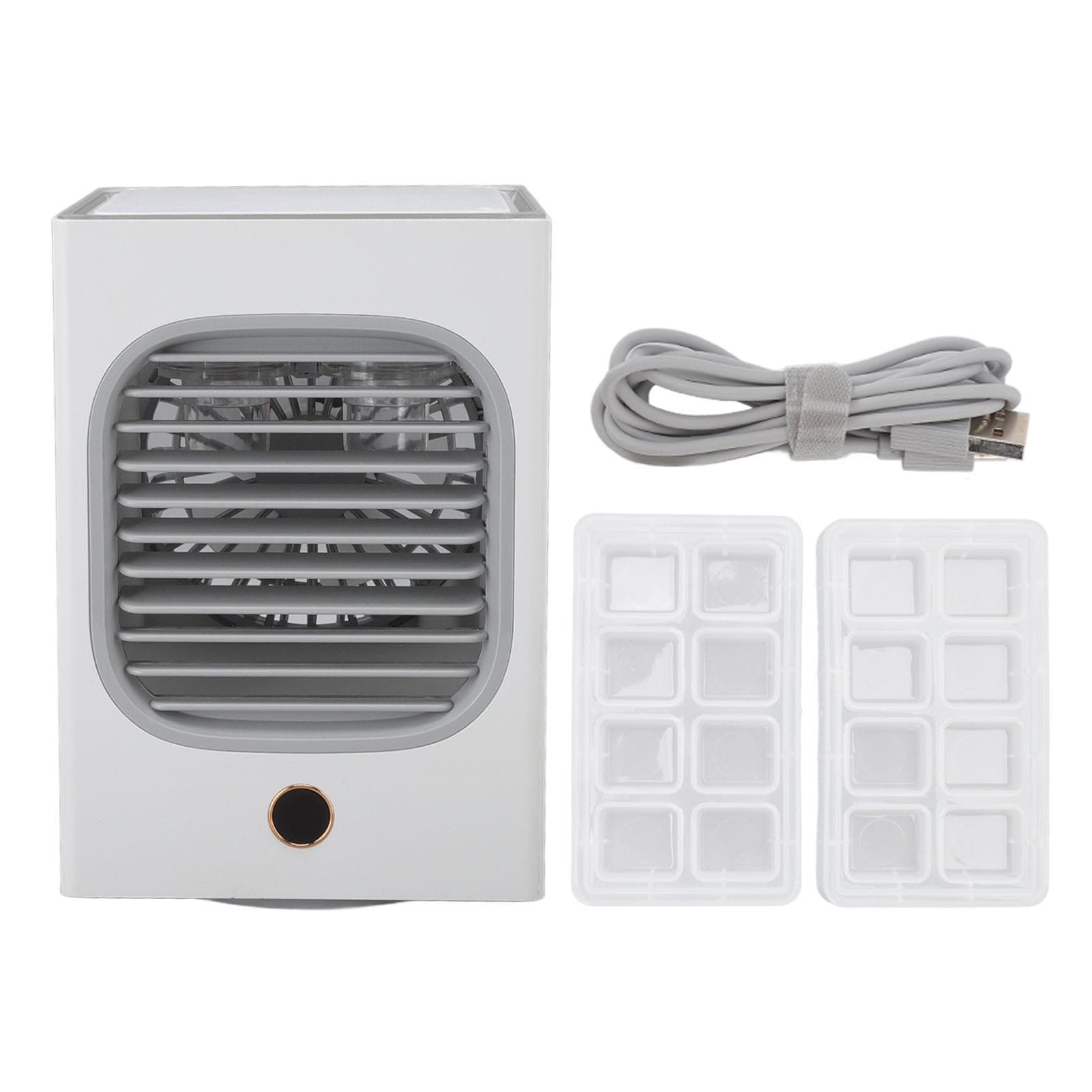 Air Conditioner Fan Multifunction Quiet USB Portable Desktop Cooling Fan for Home Office Living A Style