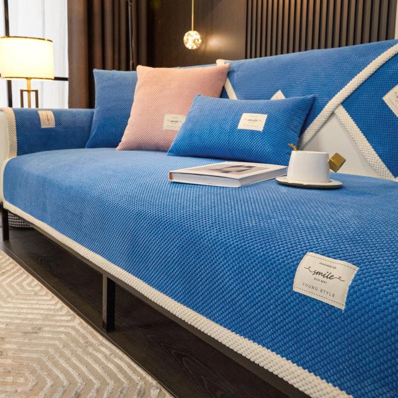 Winter Sofa Cushion Mat Thicken Plush Soft Sofa Cover for Living Room Non Slip Washable Sofa Towel Backrest Blanket Home Decor 70x70cm 1pcs