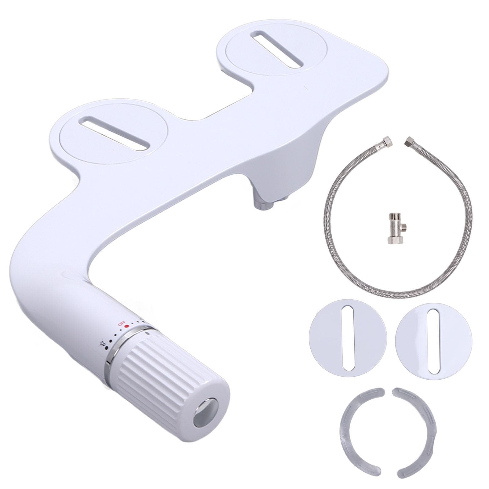 G1/2 Toilet Bidet Attachment Set ABS Dual Nozzle Bathroom Bidet Water Sprayer for Household