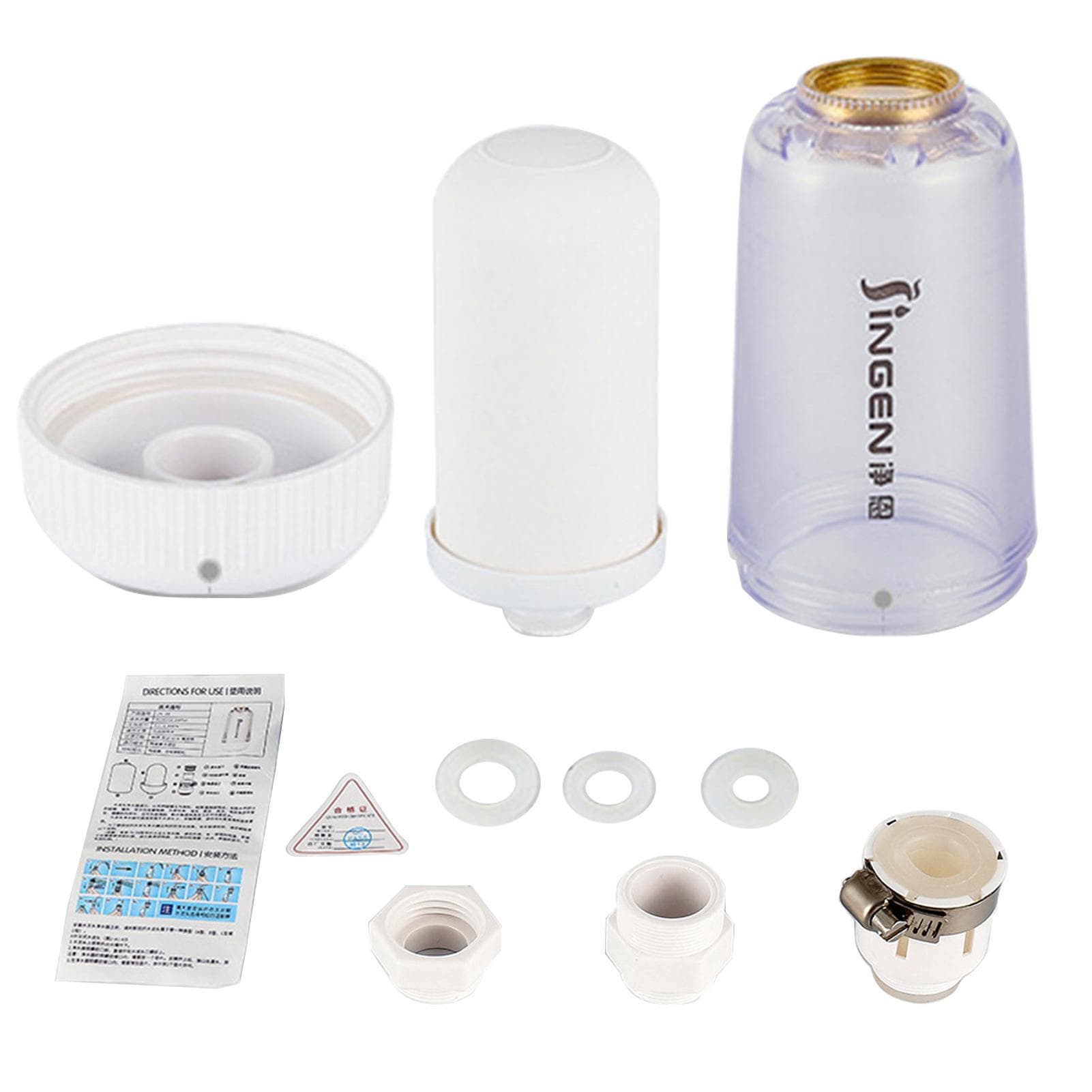 Faucet Water Purifier Home Kitchen Tap Water Filter Sink Faucet Nozzle Purifier Filter Totally 3