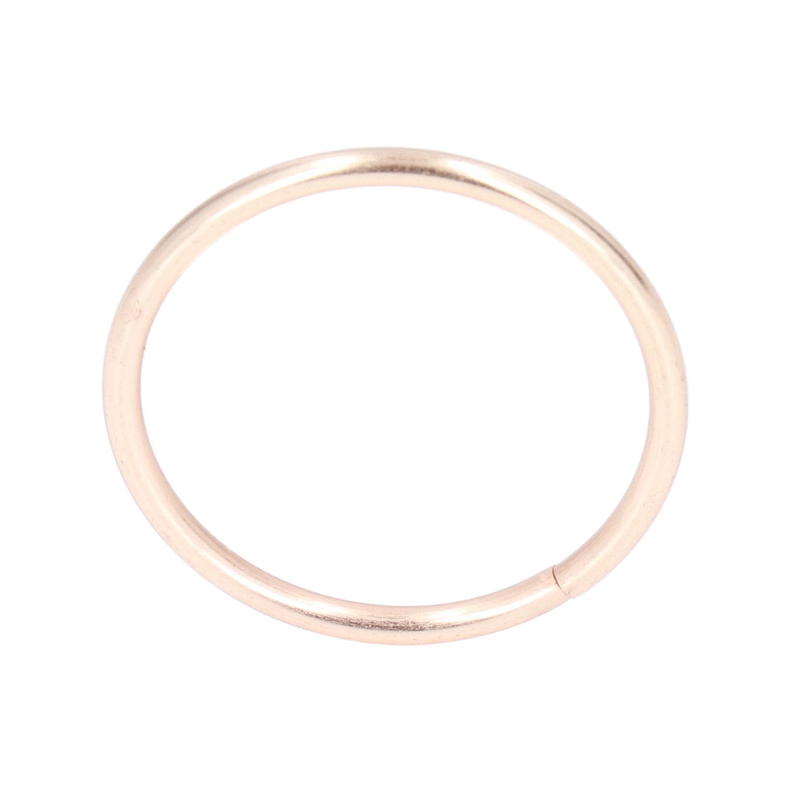 50Pcs Metal Rings Iron Material Durable Sturdy Multifunctional Glossy Bright Color Metal O Rings