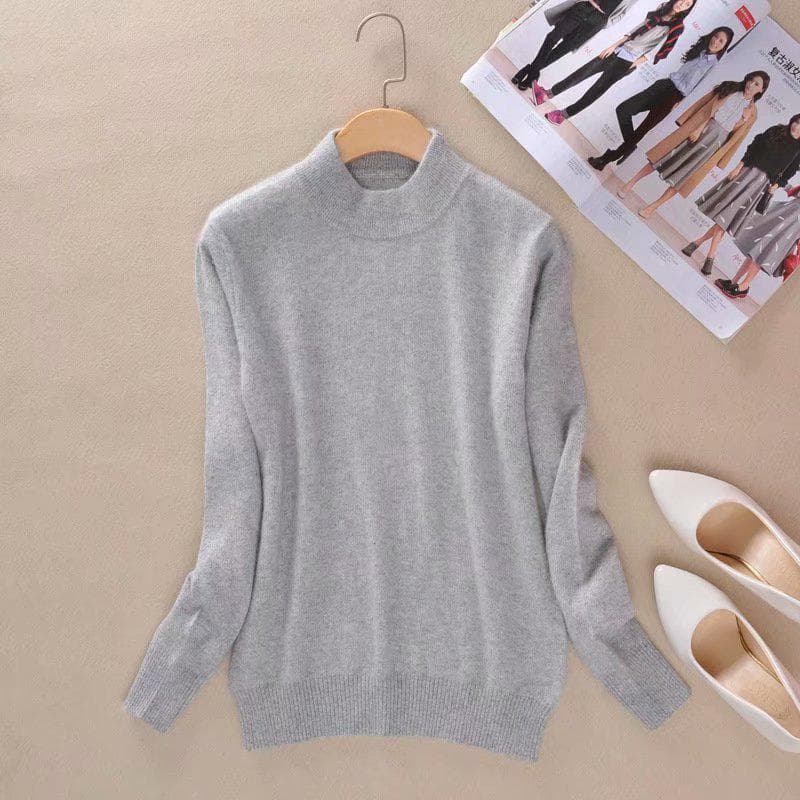 CANVAUS Women Sweaters Pullovers Sweater Women Pullovers Pull Femme Half Turtleneck S-3XL S