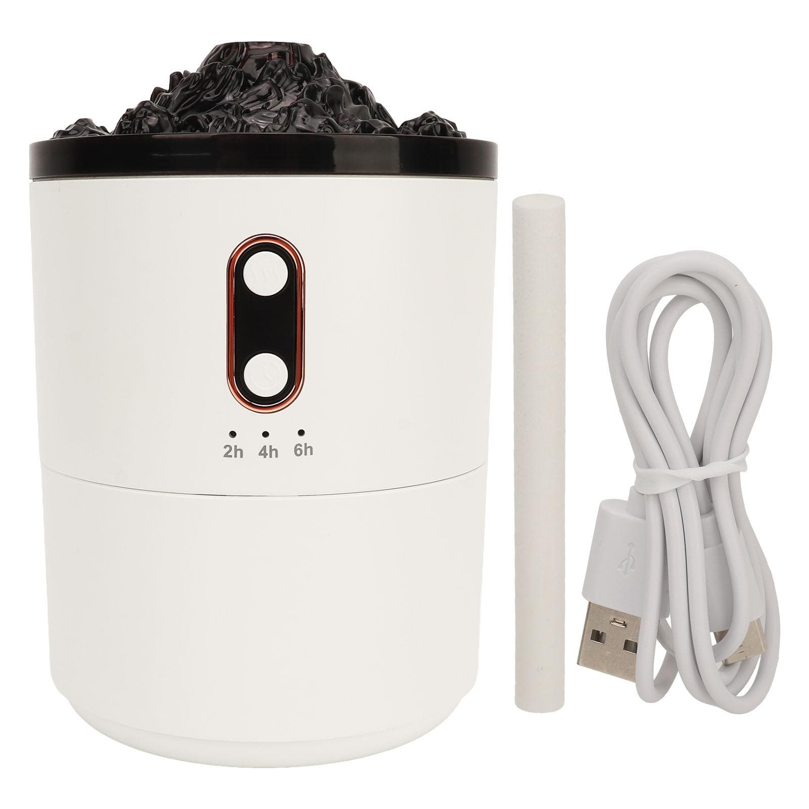 Flame Humidifier Aromatherapy Essential Oil Diffuser 450ml Jellyfish Mist Volcano Flame Diffuser