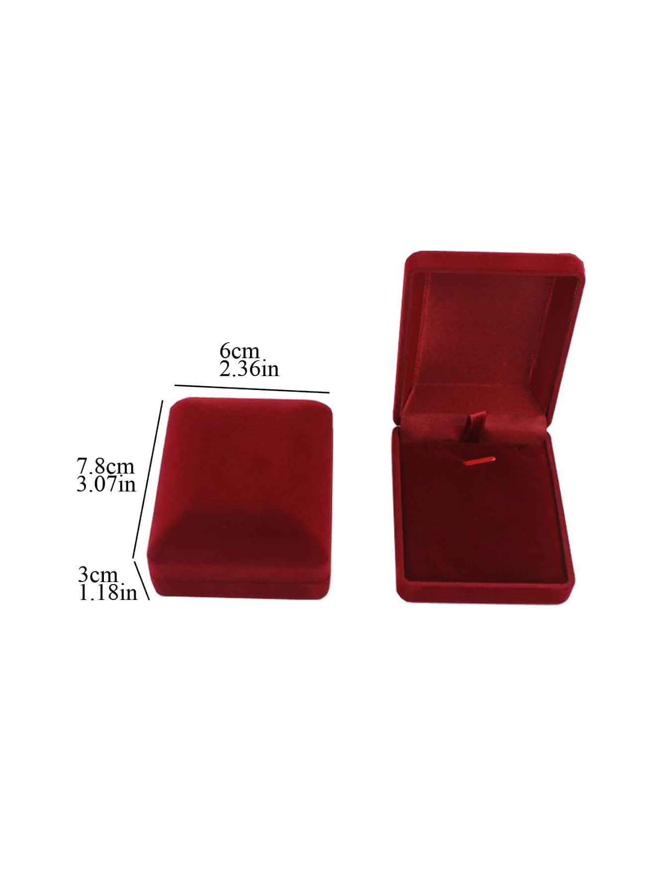 1pc Portable Fabric Necklace Storage Box,Simple Random Color Storage Container For Jewelry Valentine Day Back To School one-size