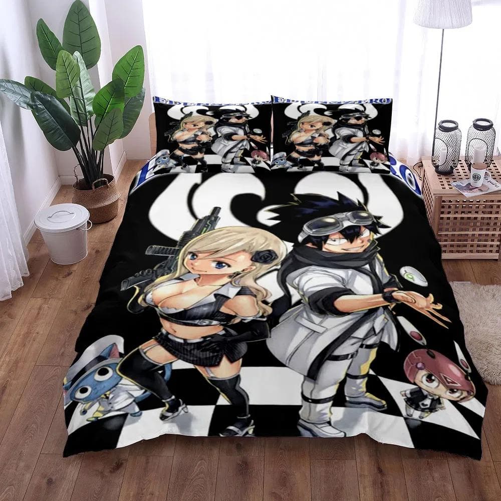 Edens Zero Anime Duvet Cover Set UK Single Double King US Twin Full Queen Size Anime Bed Linen Set 70x133cm 2pcs