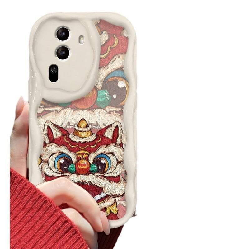 Applicable To Apple 15 Mobile Phone Case IPhone 14 Promax Texture Lion Hanging Pendant 13/12 Silicone Anti-fall 11/xr iPhone 6s Plus