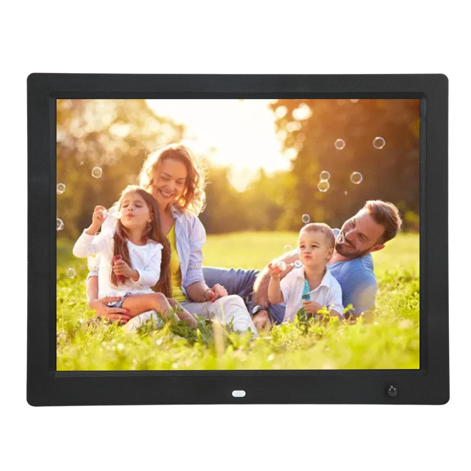 14in Digital Photo Frame Human Body Sensing 1080P Multiple Functions Plug and Play Smart Picture EU Plug