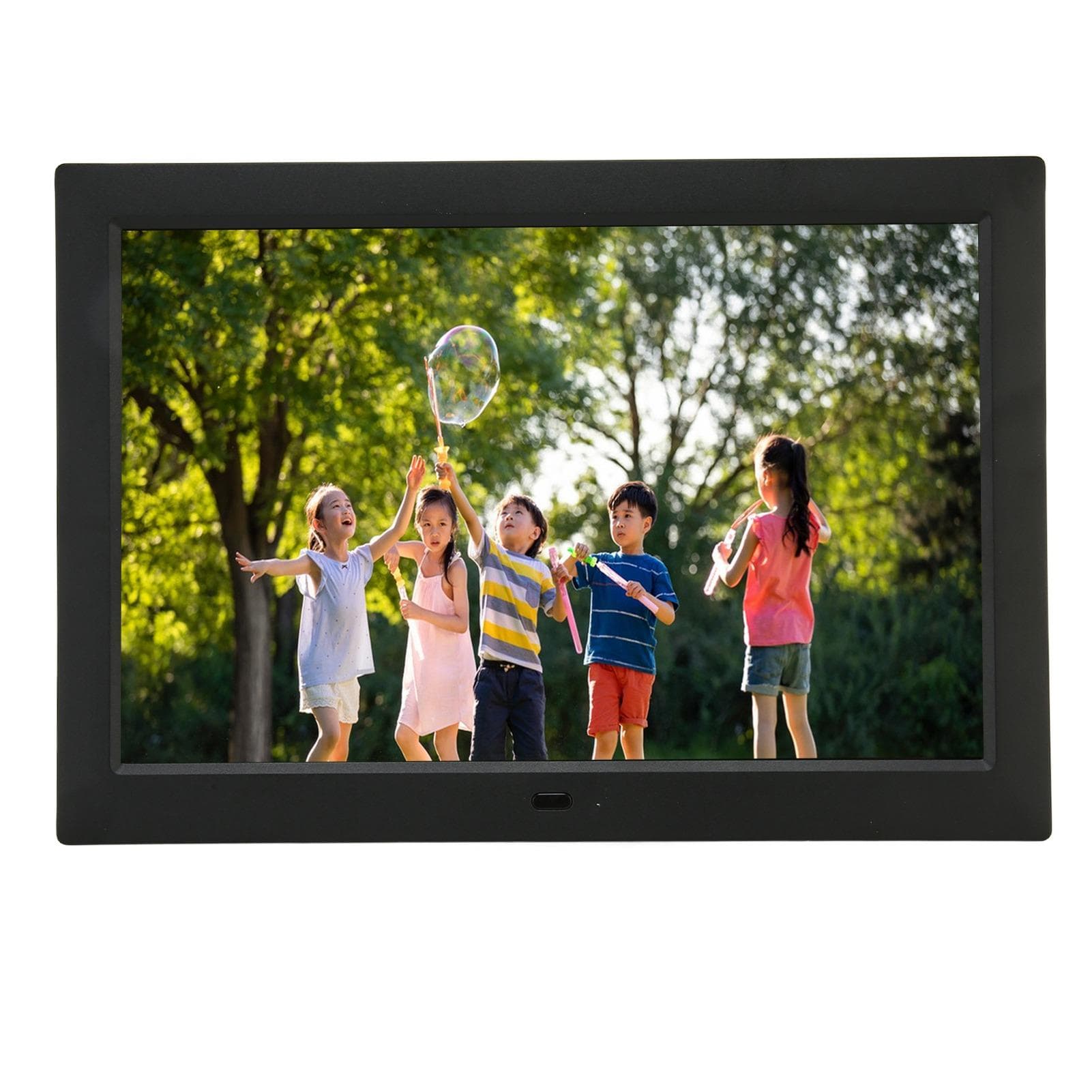 Digital Photo Frame 10.1in HD IPS Screen 1080P Video Music Calender Auto On Off Timer Electronic EU Plug