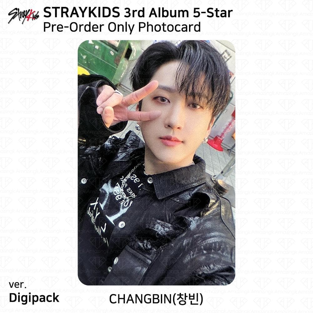 Stray Kids 3rd Album 5-Star Official Photocard Standard Ver Digipack Ver KPOP Changbin - Digipack (POB)