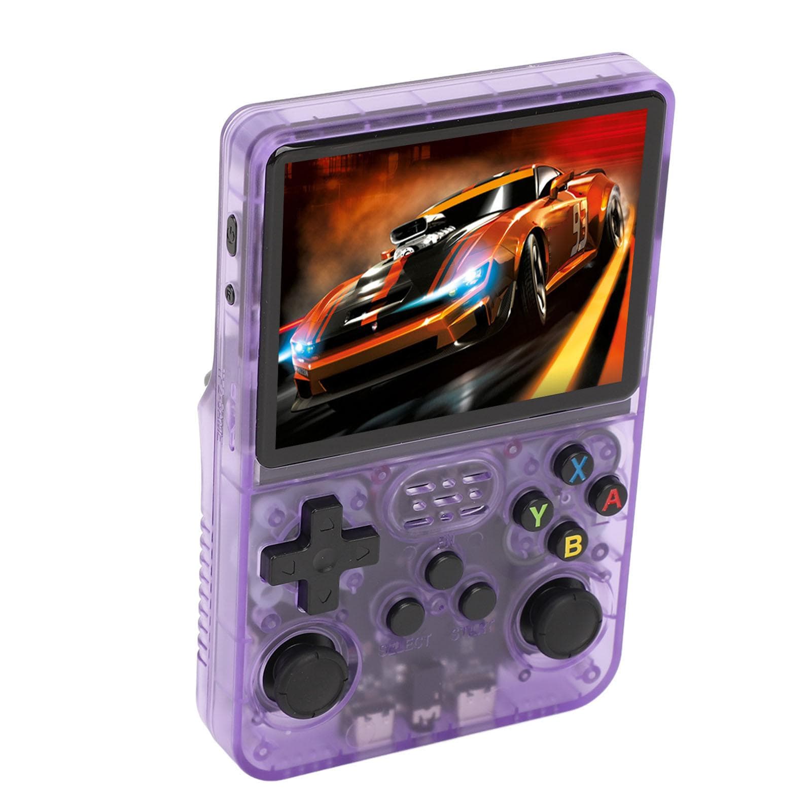 R36S Handheld Game Console 3.5 Inch IPS Screen Support More Than 20000 Games Portable Game Player 128GB purple