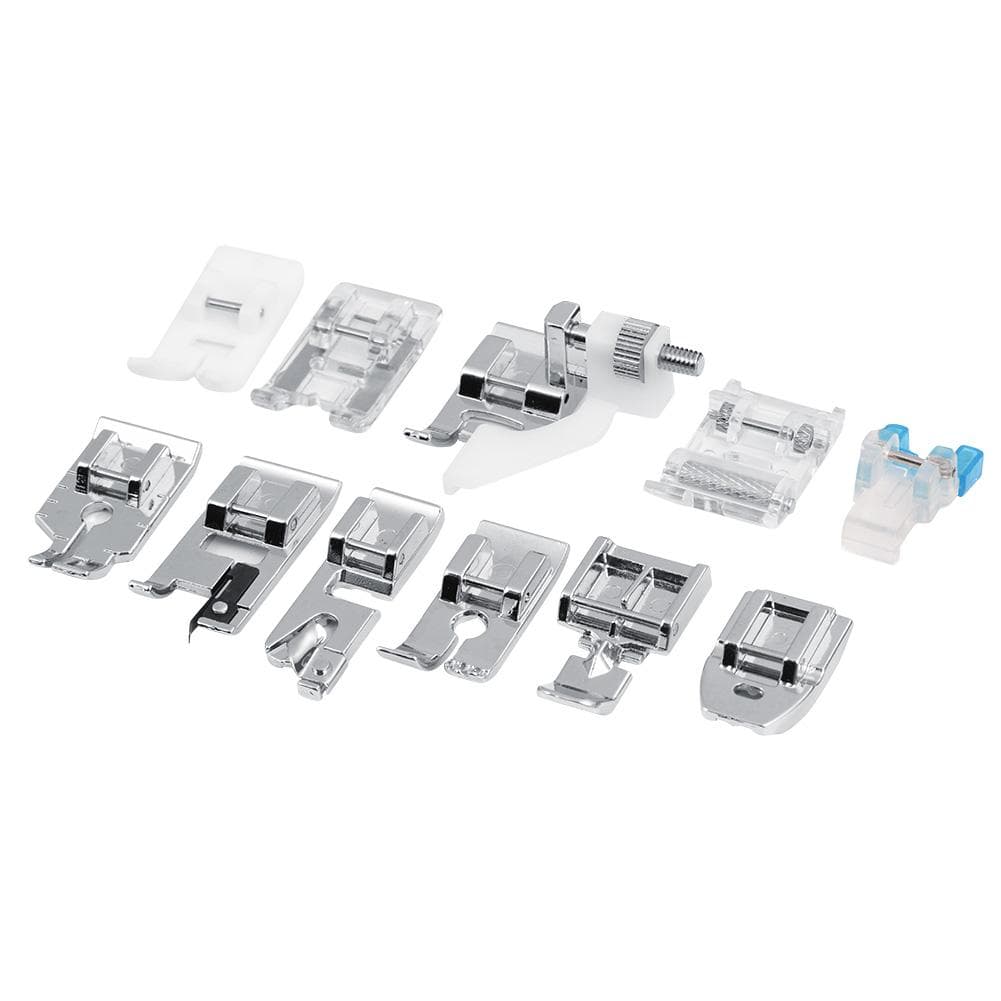 11pcs/set Household Sewing Machine Parts Quilting Zipper Walking Foot Presser Feet Kit