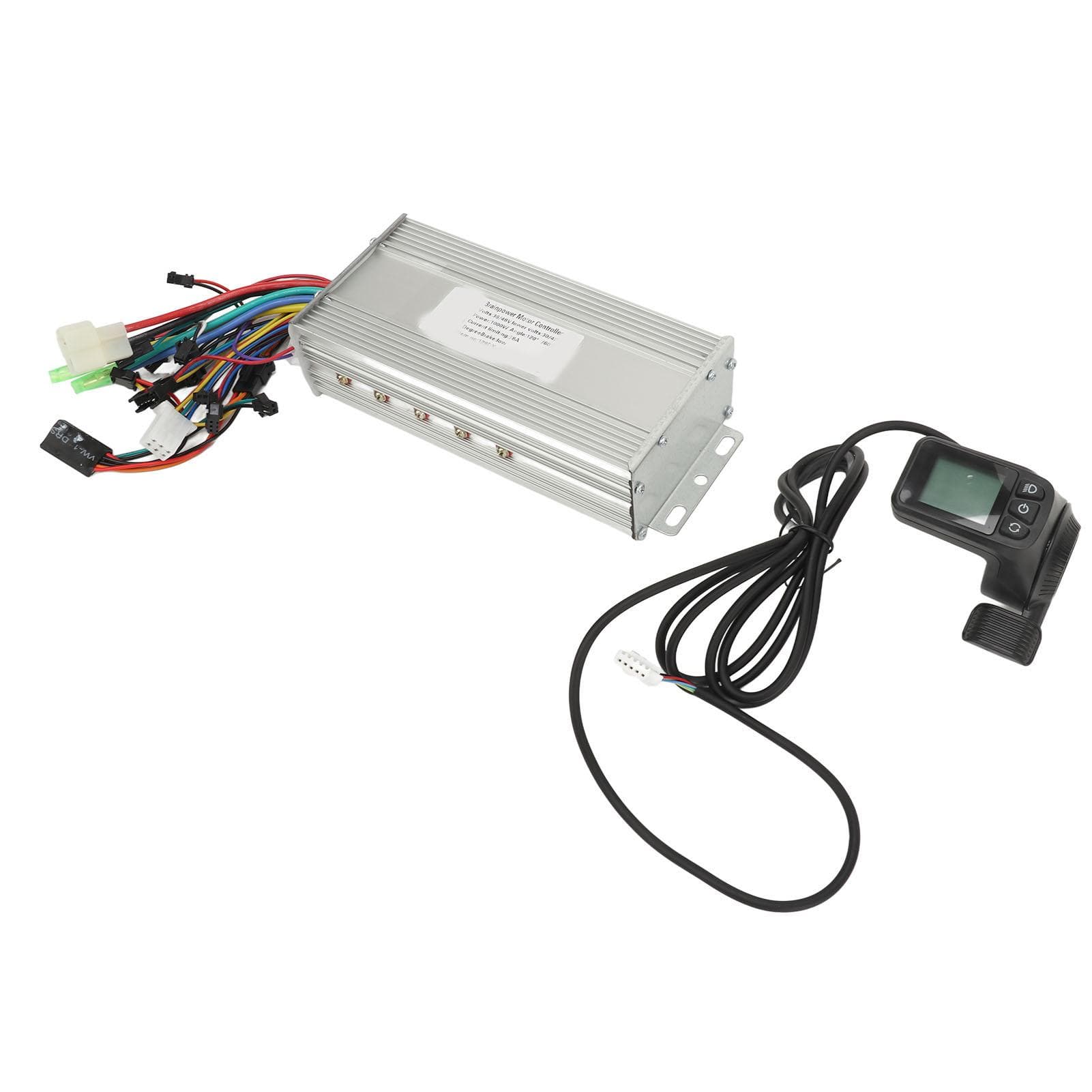 36V 48V 1000W 38A Motor Controller Set Electric Bike Modified Controller with 128DX Thumb Throttle