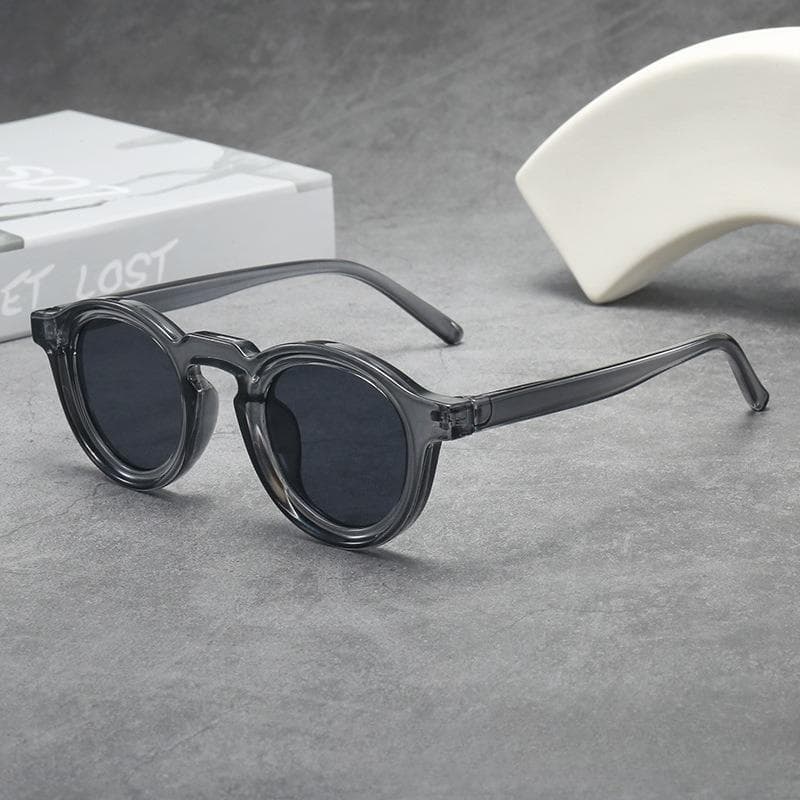 Round Retro Small Frame Sunglasses UV400 Protection for Women Men Fashion Trendy Shades Outdoor Travel