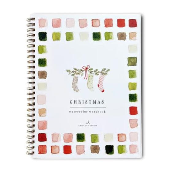 Watercolor Workbook for Beginners 12 Colors Watercolor Paint Set Garden Christmas A
