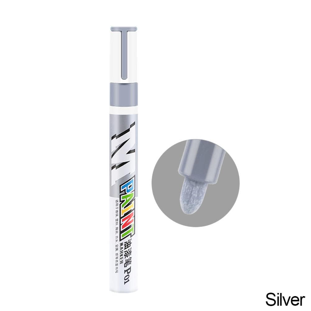 Car Metal Paint Marker Pen Auto Paint Pen Vehicle Tyre Paint Markers For Car Styling Tool silver