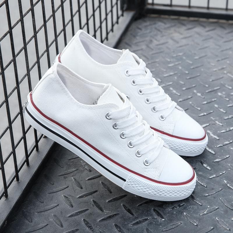 Fashion Canvas Shoes Couples Students Sports Solid Color Canvas Shoes 37