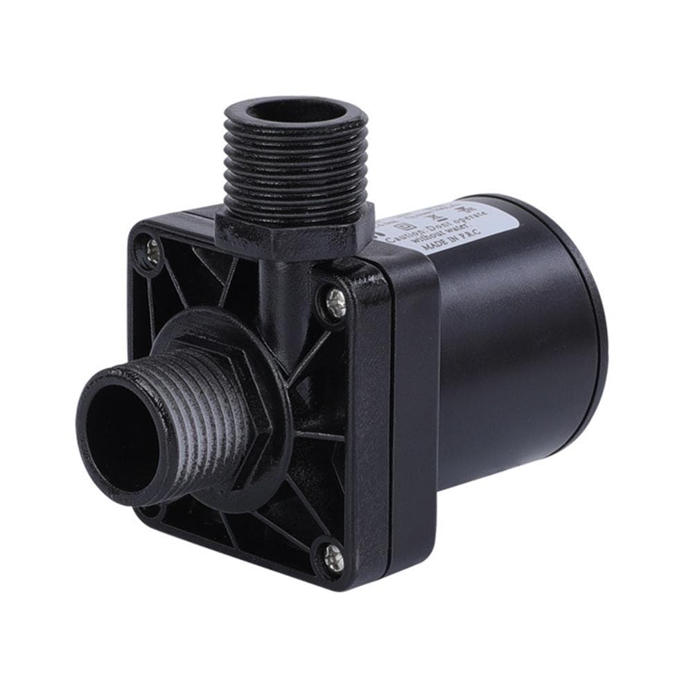 DC Brushless Pump - 24V 700L/H 20W Micro Brushless Pump 5m/16.4FT High Temperature Booster Pump for 12V black