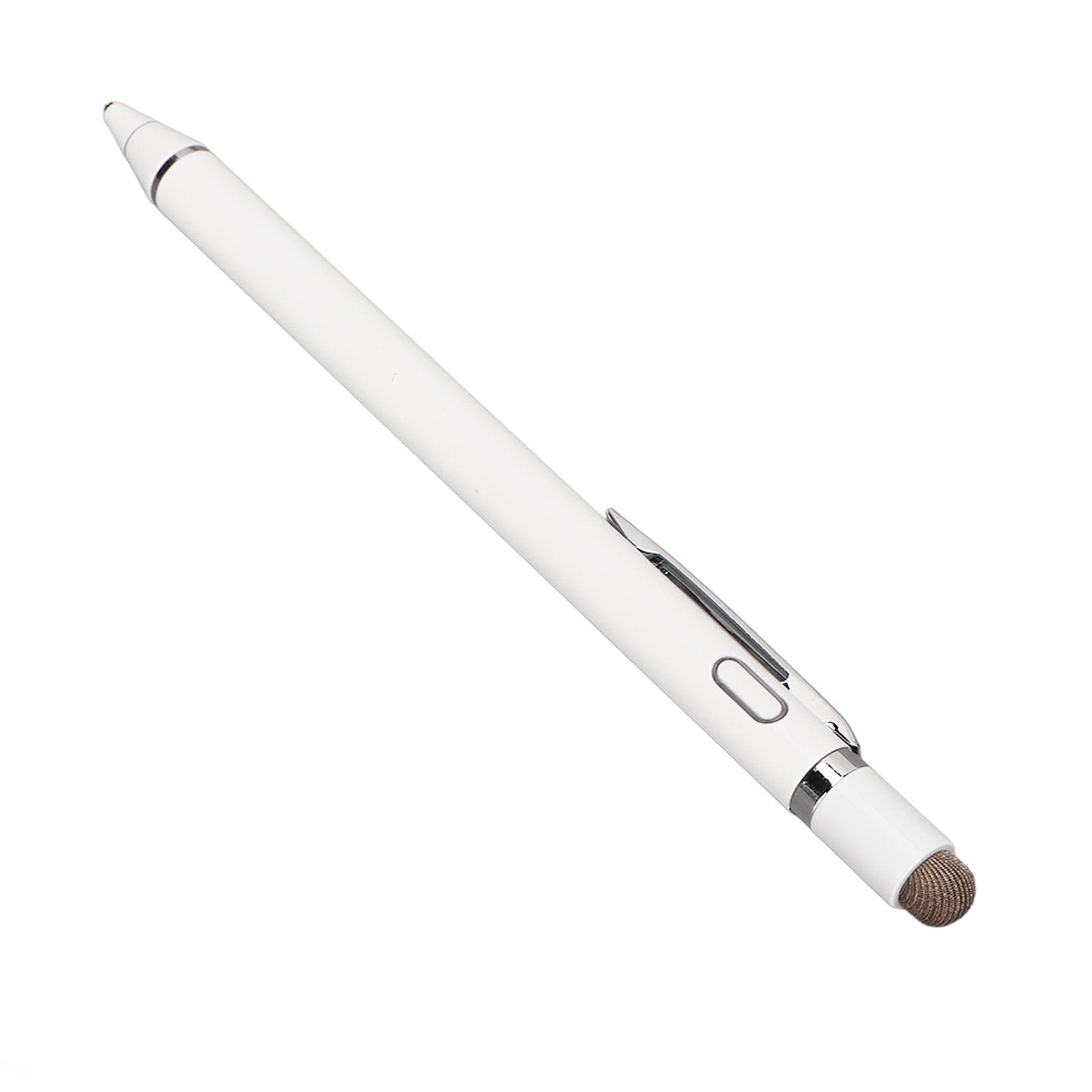 Active Stylus Pen 5V 0.2A Slim Stylish Aluminium Alloy Portable Capacitive Stylus Pen with Fine Tip white
