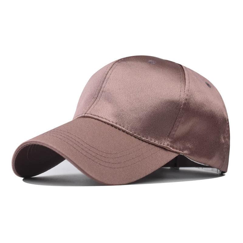 Silk Satin Women Men Baseball Caps Glossy SImple Korea Sun Hat Summer Baseball Hats Hip Hop Visor Hat 54-60cm