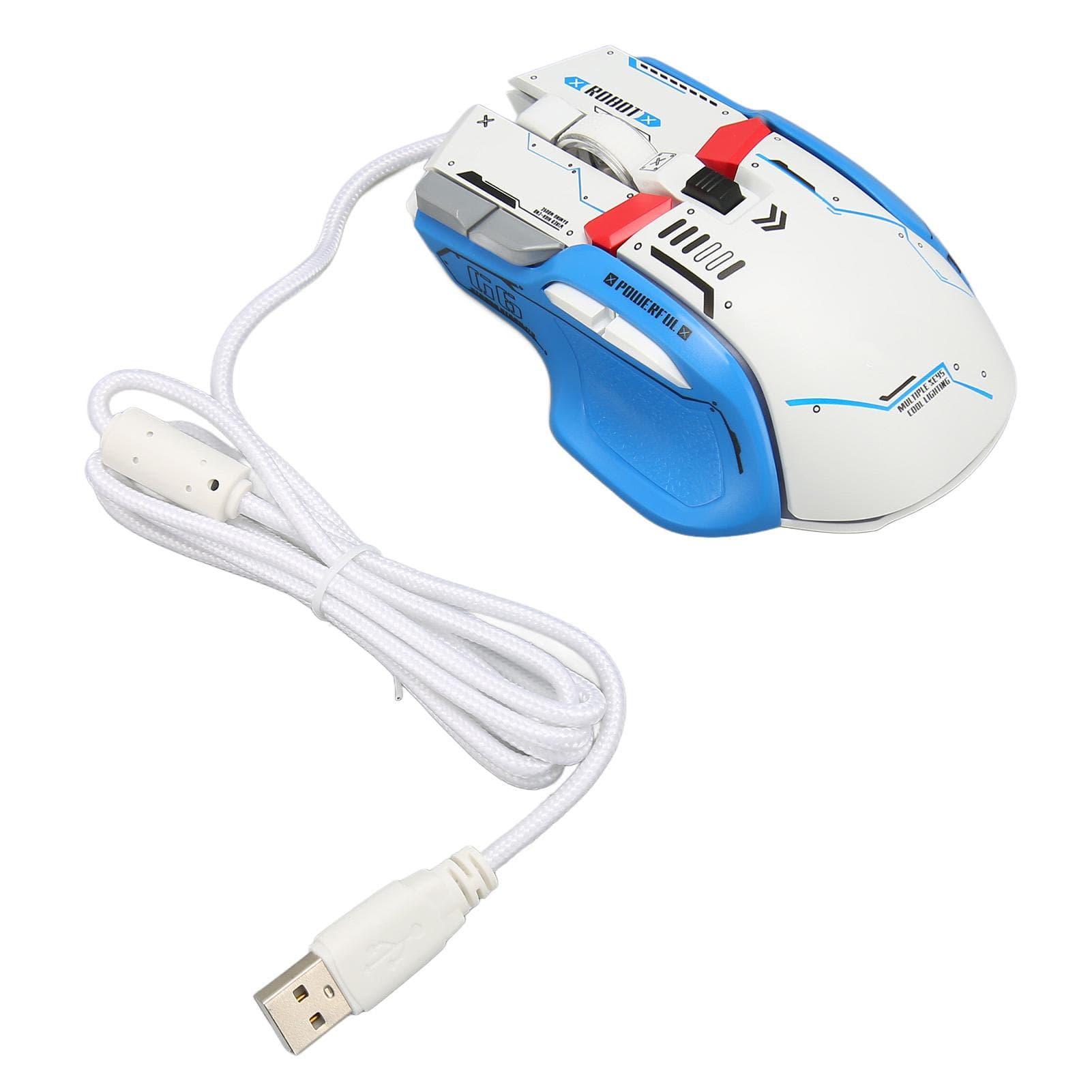 Wired Mechanical Mouse Macro Programming RGB Light Mouse 12800 DPI Gaming Mouse for Windows 7 8 10