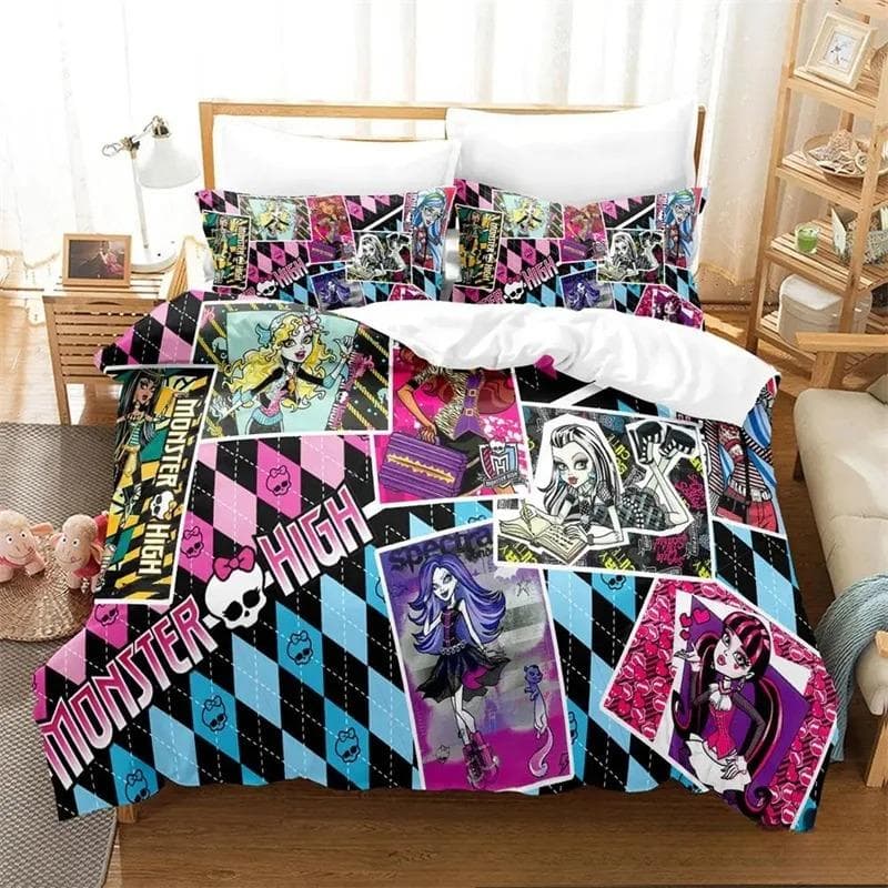 Personelity Monster Cartoon High Bedding Sets exquisite bed supplies set duvet cover bed comforter set luxury birthday gift EU Double 200x200cm