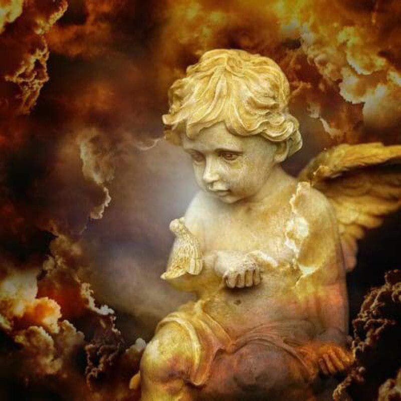 Diamond Painting Needlework Mosaic Gift Diamond Embroidery Kits Rhinestone Angel In Heaven Diamond 30x30CM