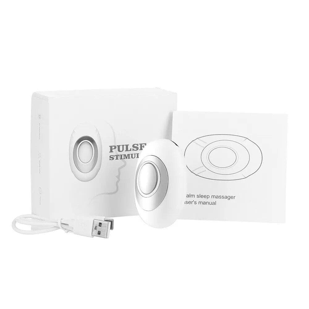 Handheld Sleep Aid Device Pulse Stimulation Therapy Anxiety Neuro Sleep Nerves Insomnia Soothe Device Help Sleep Instrument CN white